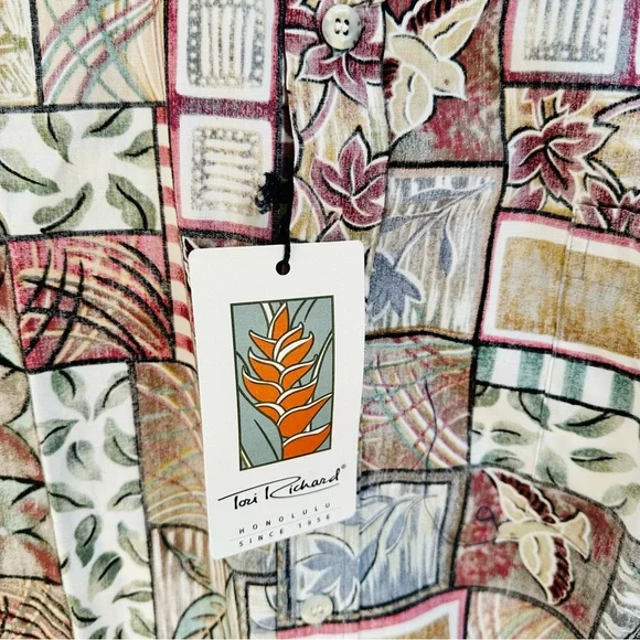 Tori Richard Aloha Shirt New With Tags Size XL 100% Cotton - Picture 2 of 4